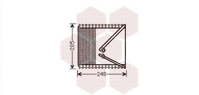 VAN WEZEL Испаритель, кондиционер 1700V381